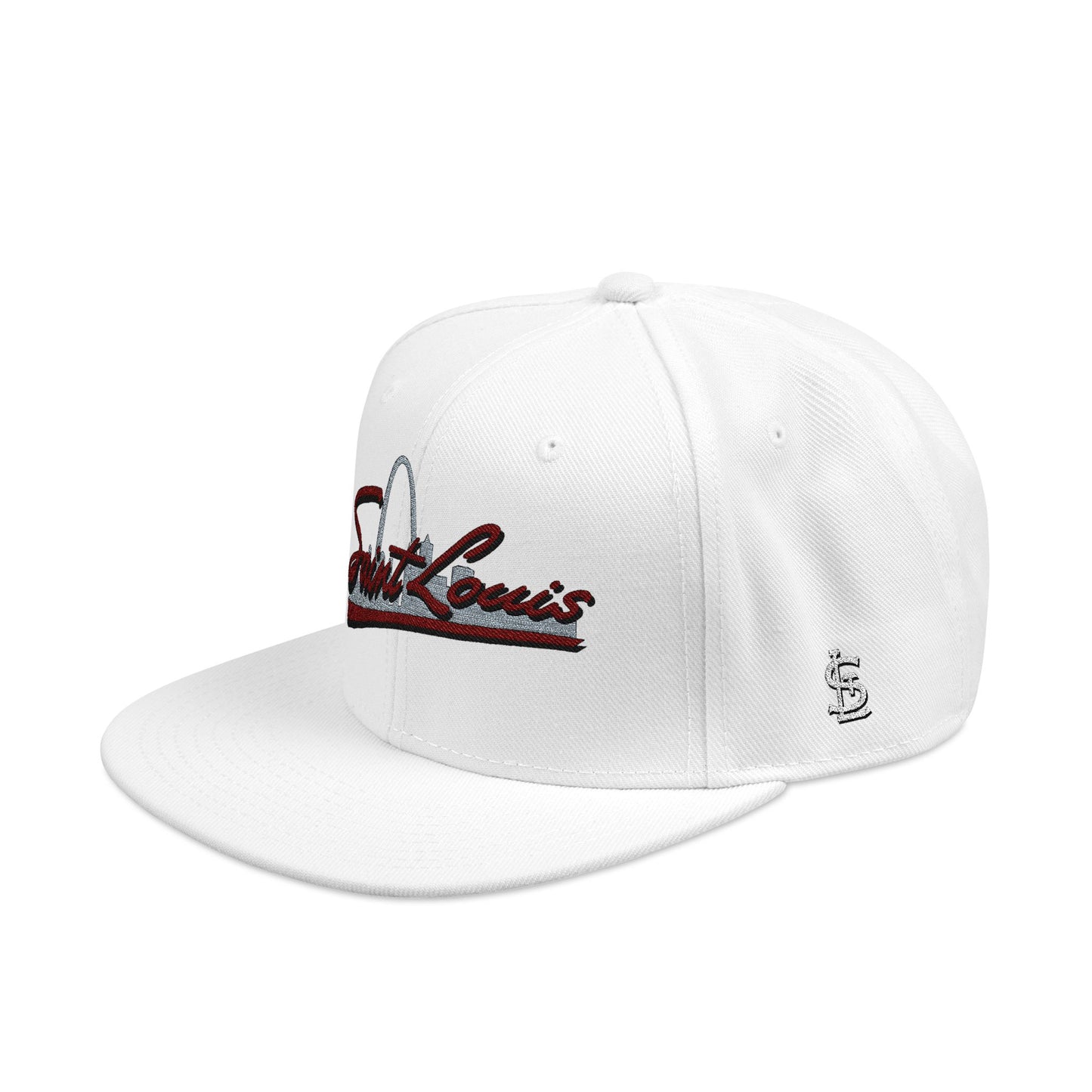 Embroidered Snapback-Full Front Saint Louis Logo