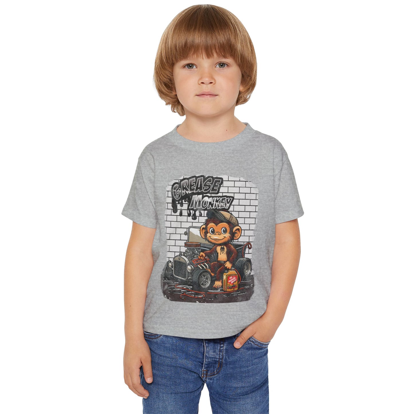 Toddler Graphic Tee - Grease Monkey Design