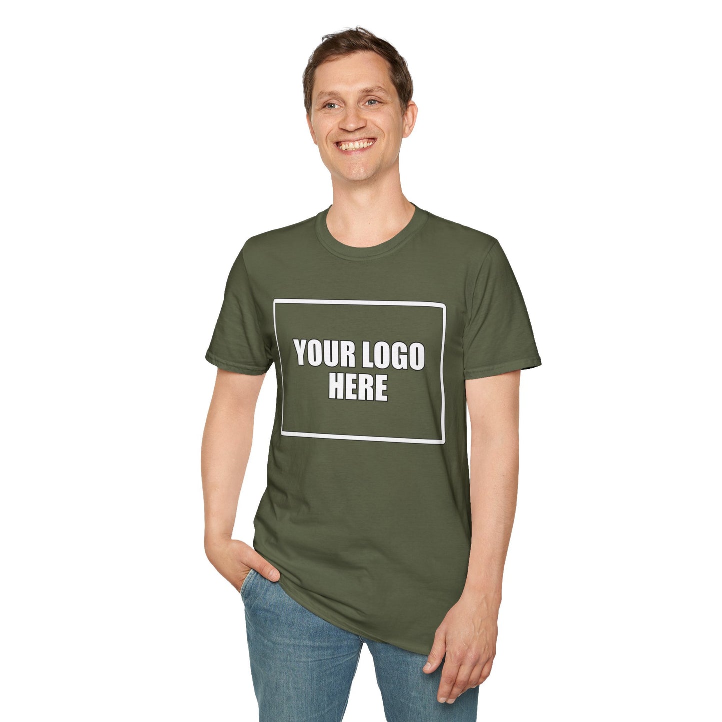 Full Front Logo Work T-Shirt