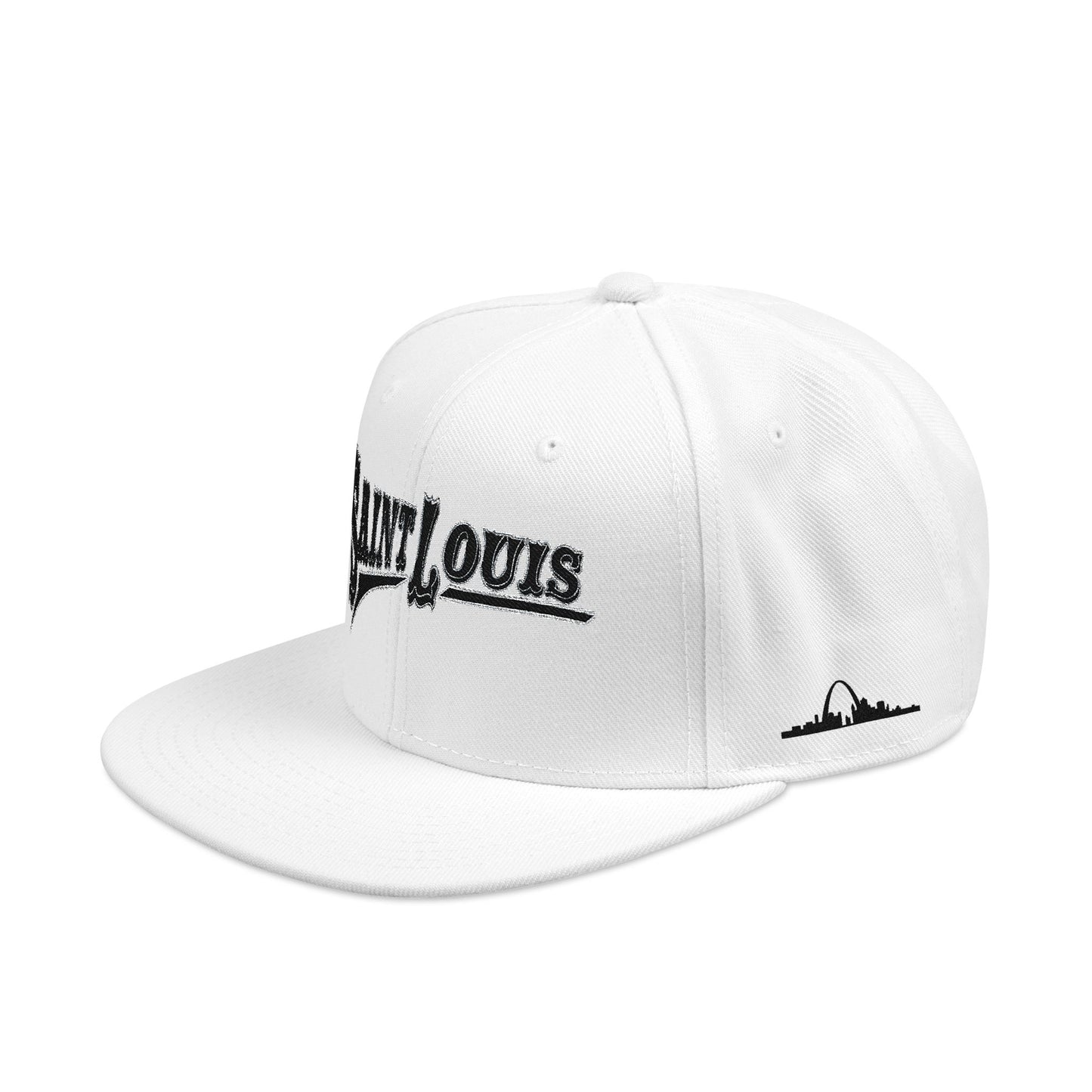 Saint Louis Flat Bill Snapback Cap with Skyline sides