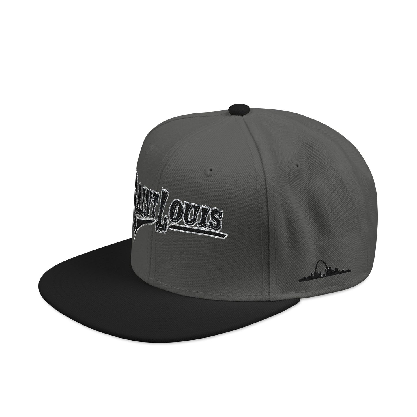 Saint Louis Flat Bill Snapback Cap with Skyline sides