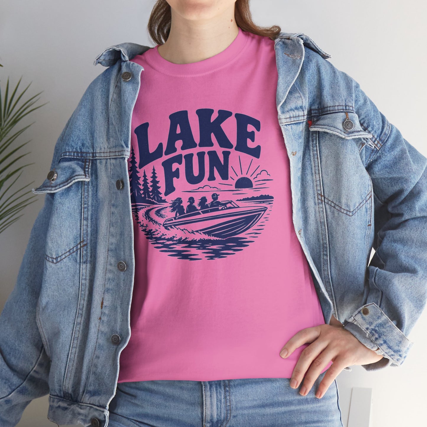Lake Fun Boat T-Shirt — Vintage Lakeside Summer Tee