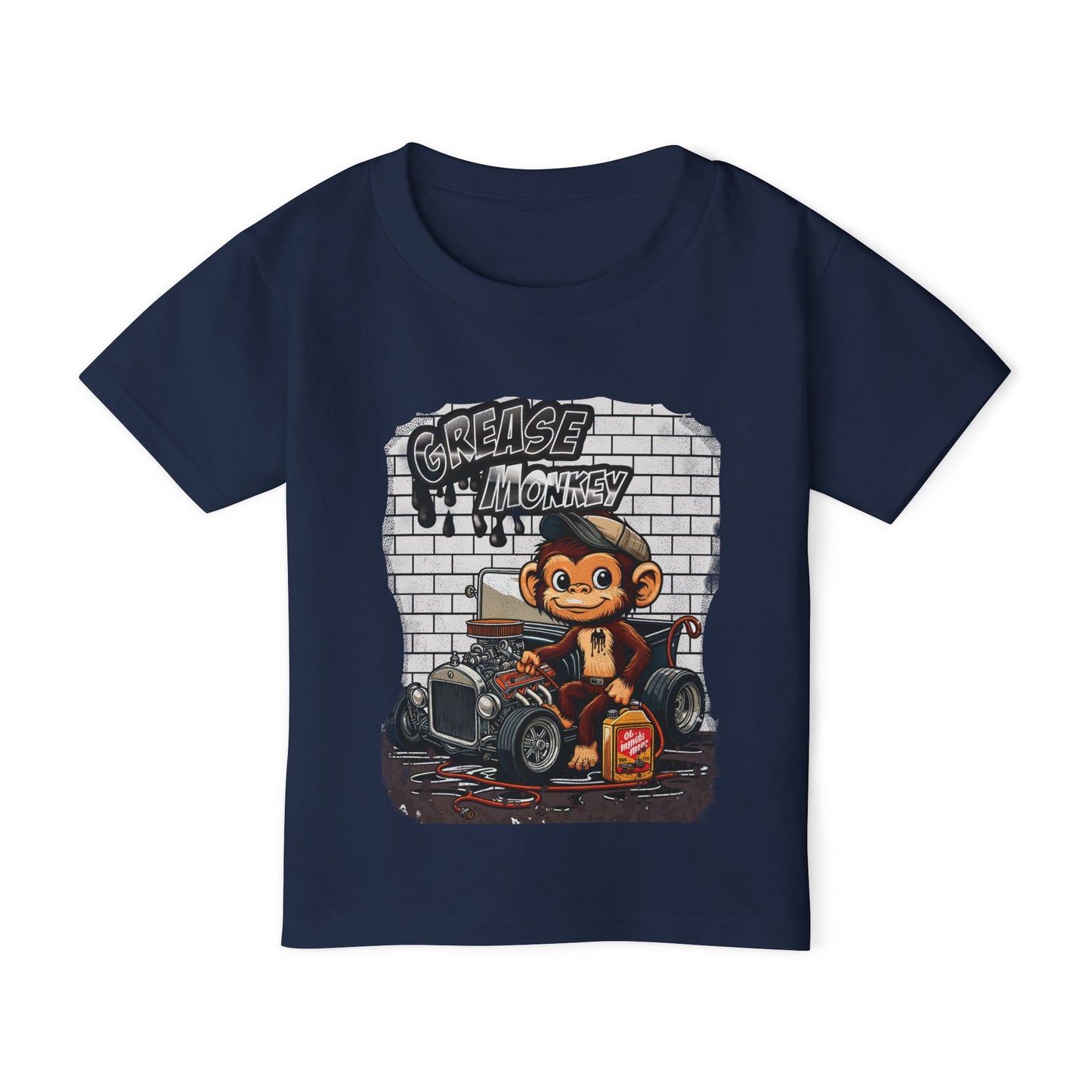 Toddler Graphic Tee - Grease Monkey Design