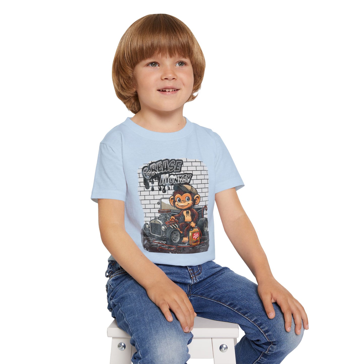 Toddler Graphic Tee - Grease Monkey Design