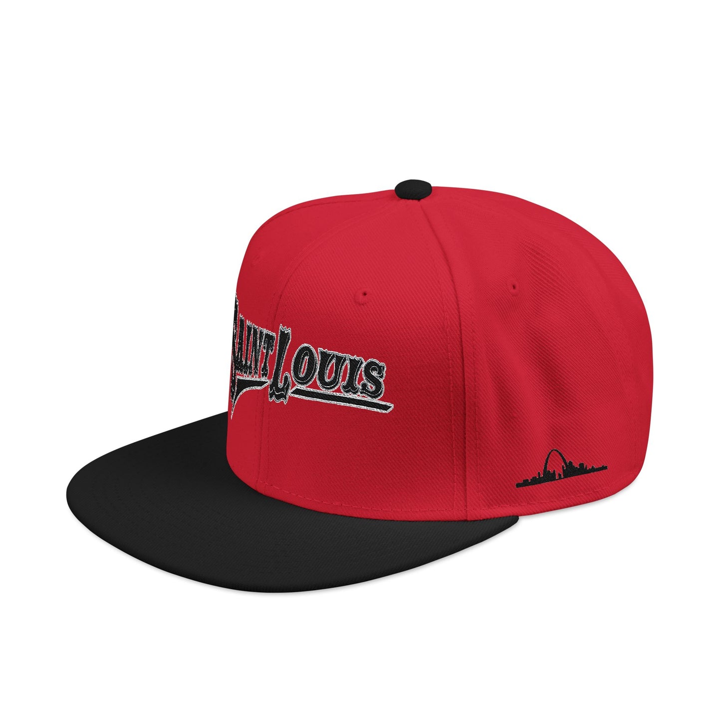 Saint Louis Flat Bill Snapback Cap with Skyline sides
