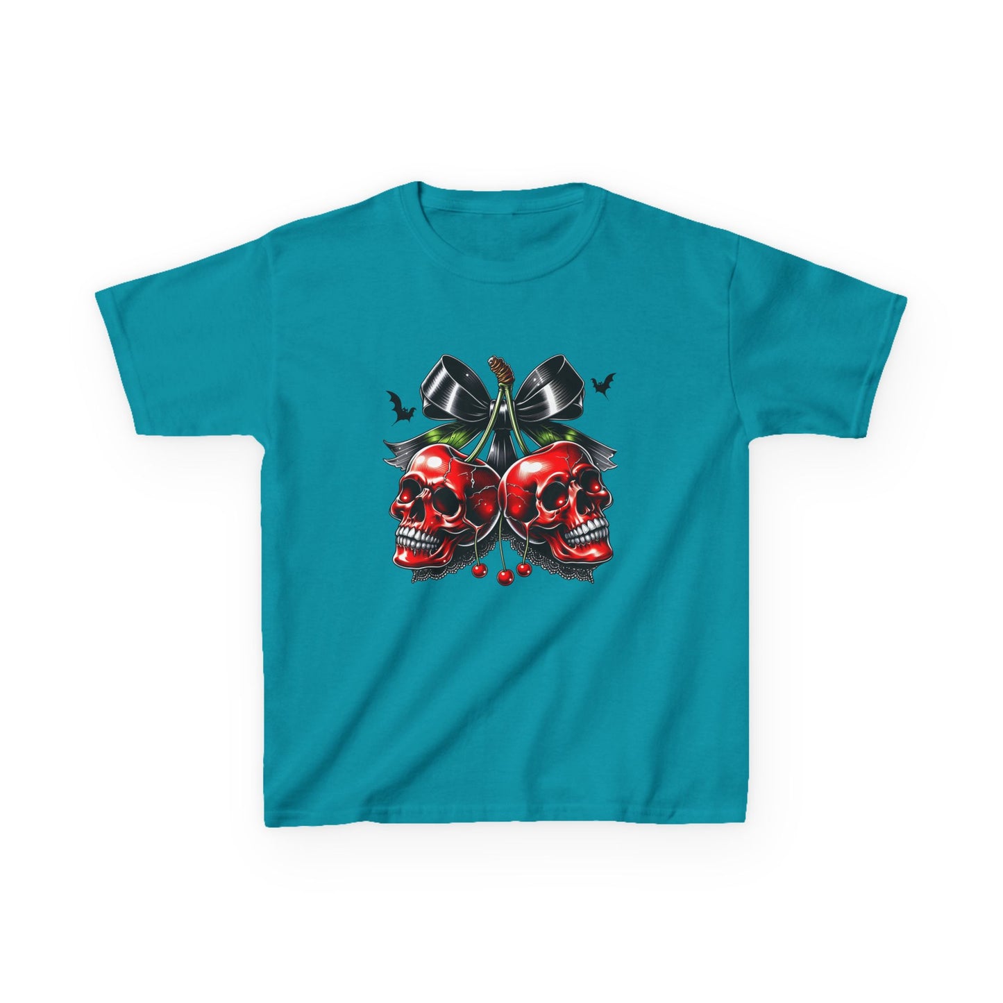 Kids Halloween Tee - Skeleton Cherries
