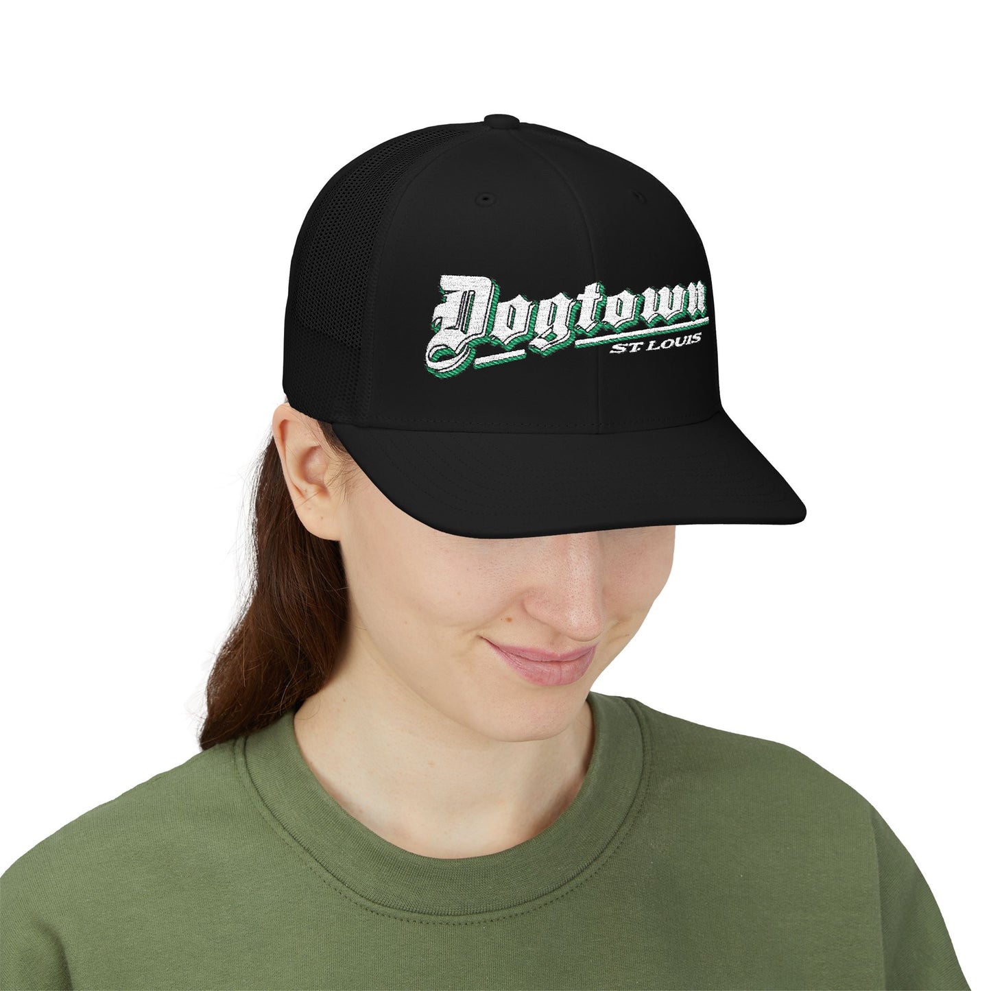 Dogtown Old school lettering Snapback Trucker Cap (Embroidery)
