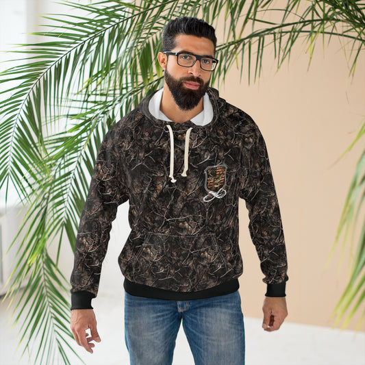 American Flag Graphic Camo Pullover Hoodie