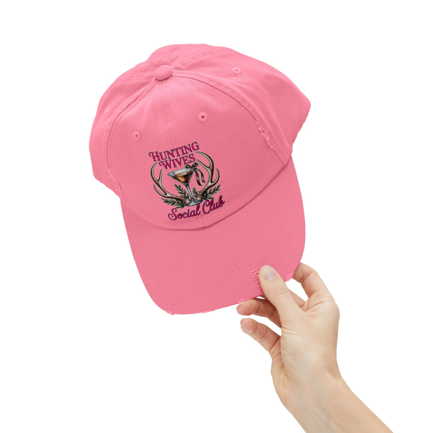 Distressed Cap- Hunting Wives Social Club