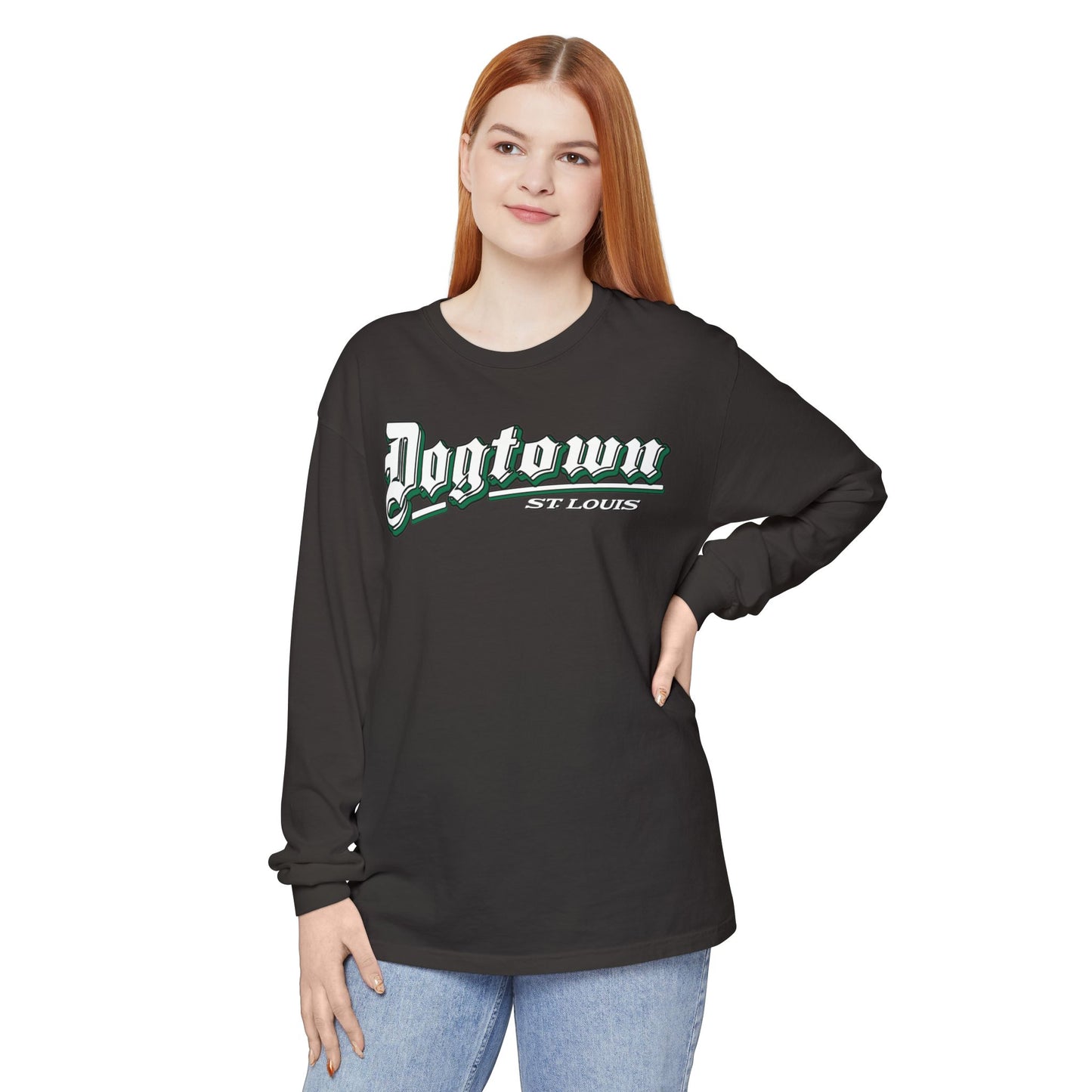 Dogtown Classic Unisex Garment-dyed Long Sleeve T-Shirt