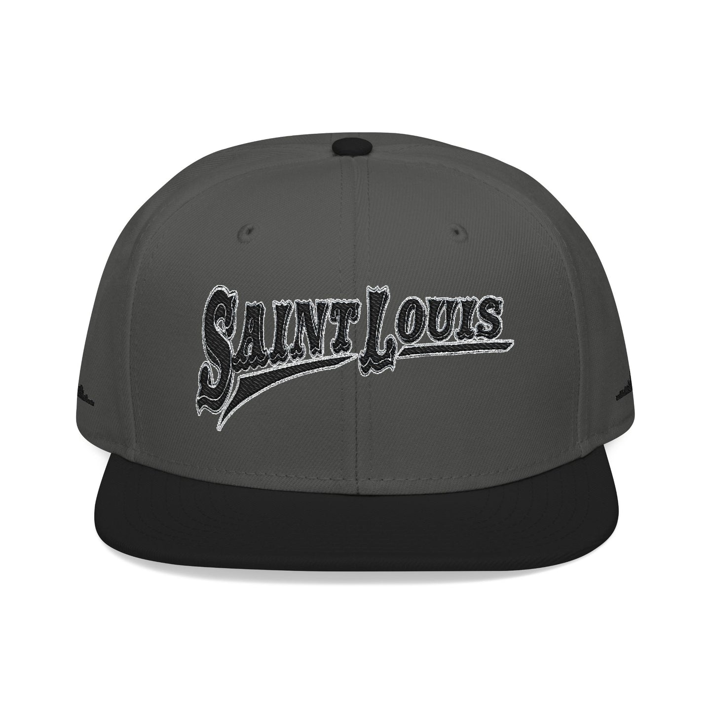 Saint Louis Flat Bill Snapback Cap with Skyline sides