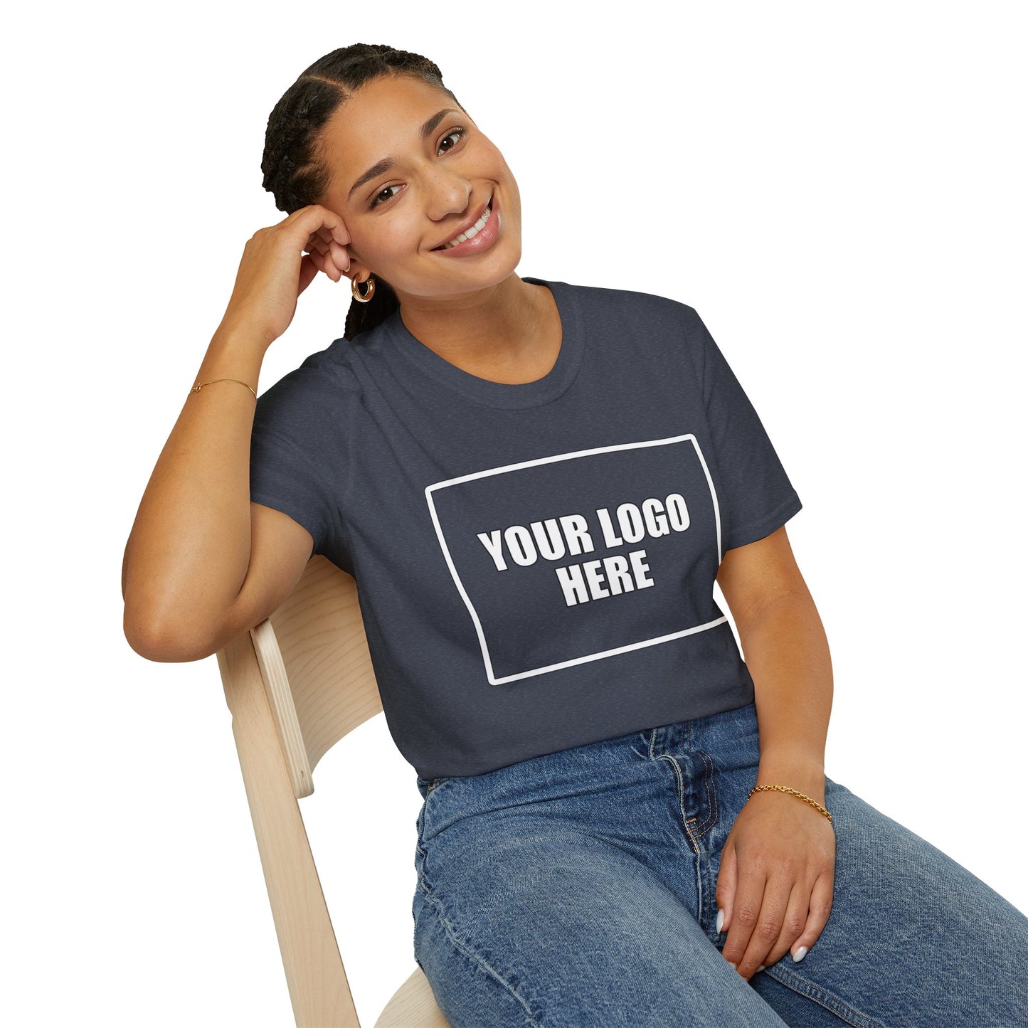 Full Front Logo Work T-Shirt