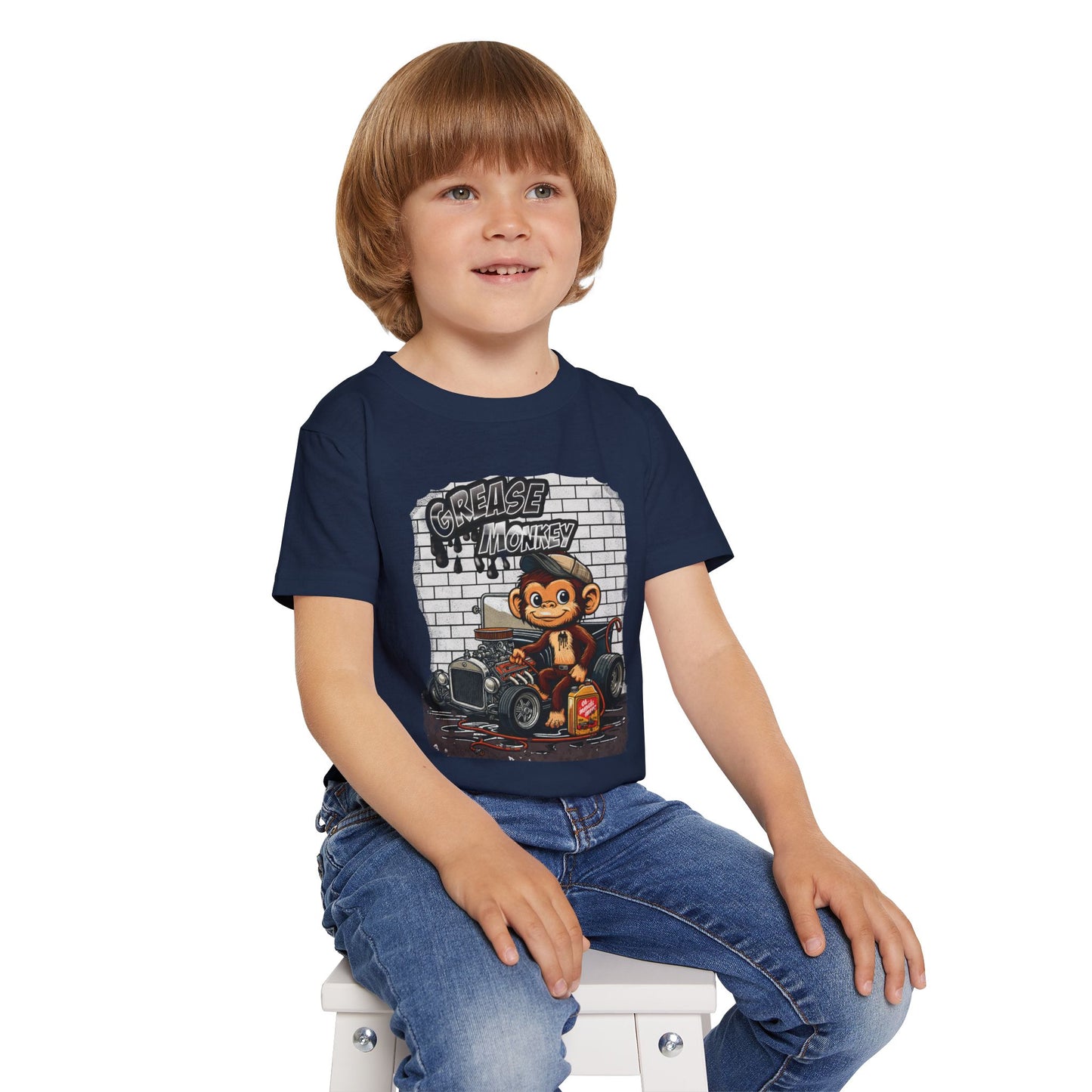 Toddler Graphic Tee - Grease Monkey Design