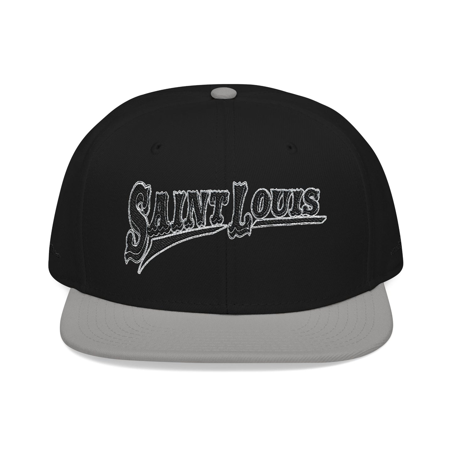 Saint Louis Flat Bill Snapback Cap with Skyline sides