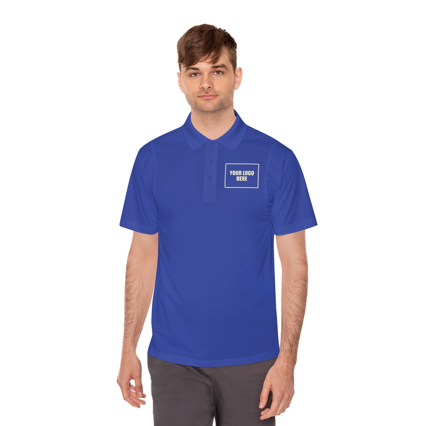 Customizable Sport Polo Work Shirt - Front & Back Logo Work Polo
