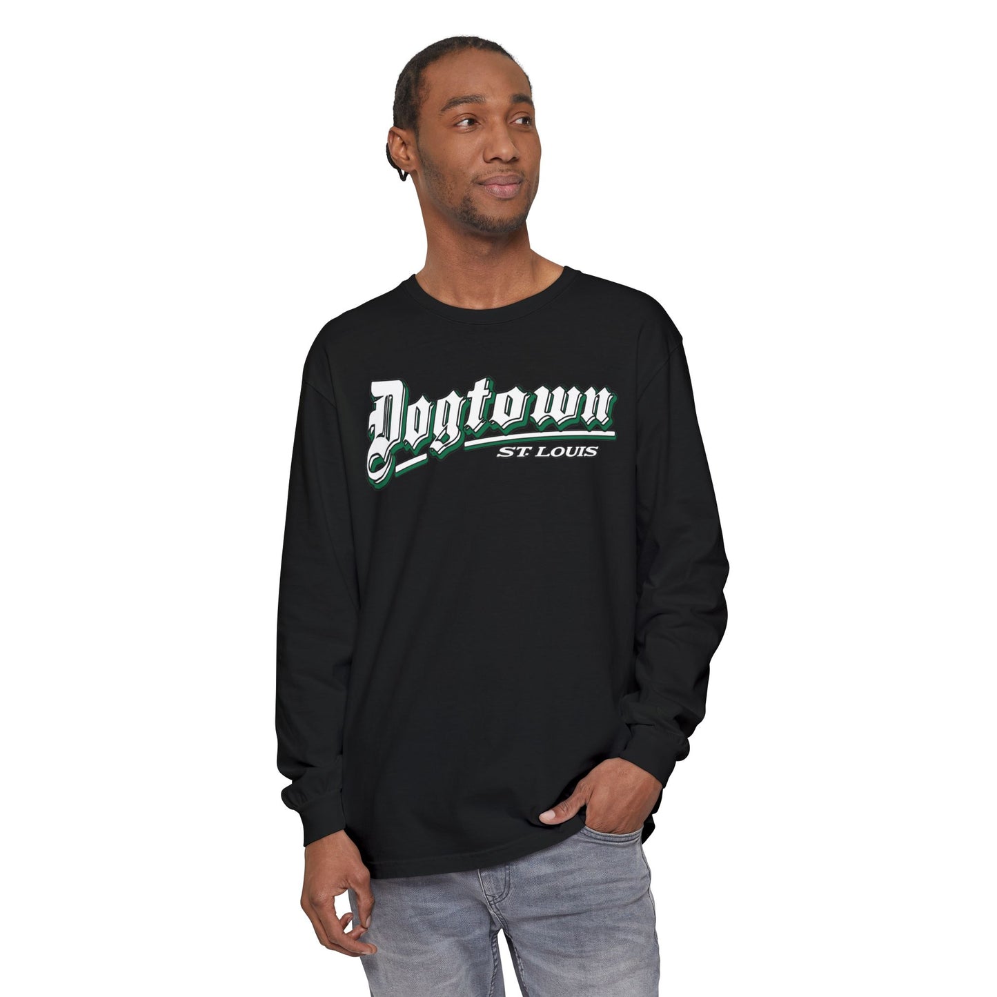 Dogtown Classic Unisex Garment-dyed Long Sleeve T-Shirt