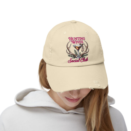 Distressed Cap- Hunting Wives Social Club