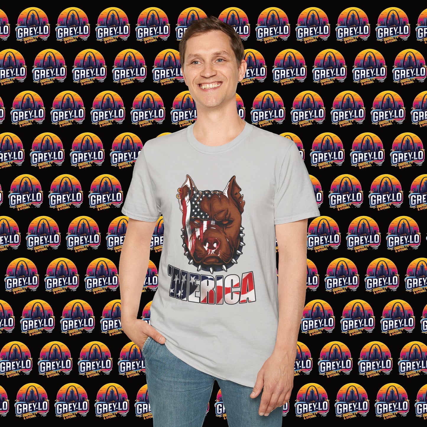 'Merica Bully Graphic T-shirt