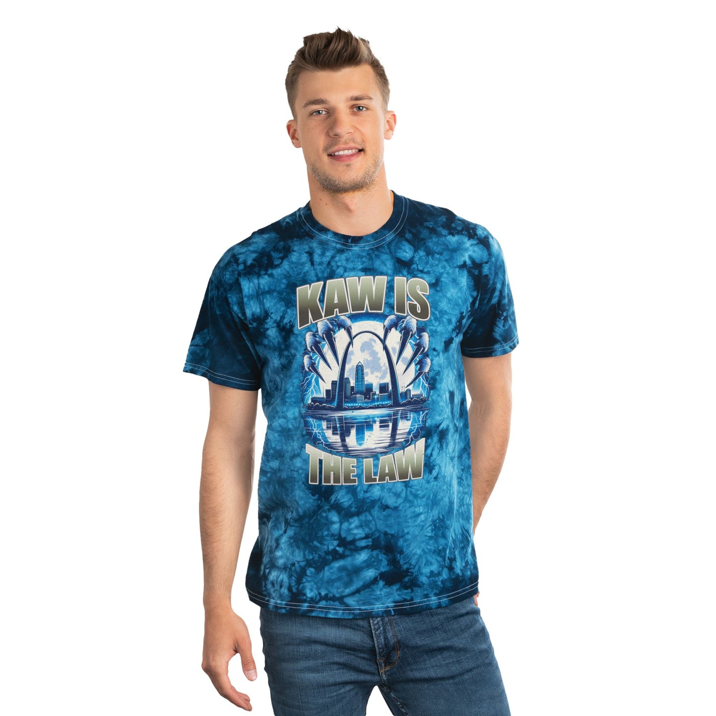 Kaw Is The Law Tie-Dye Tee, Crystal