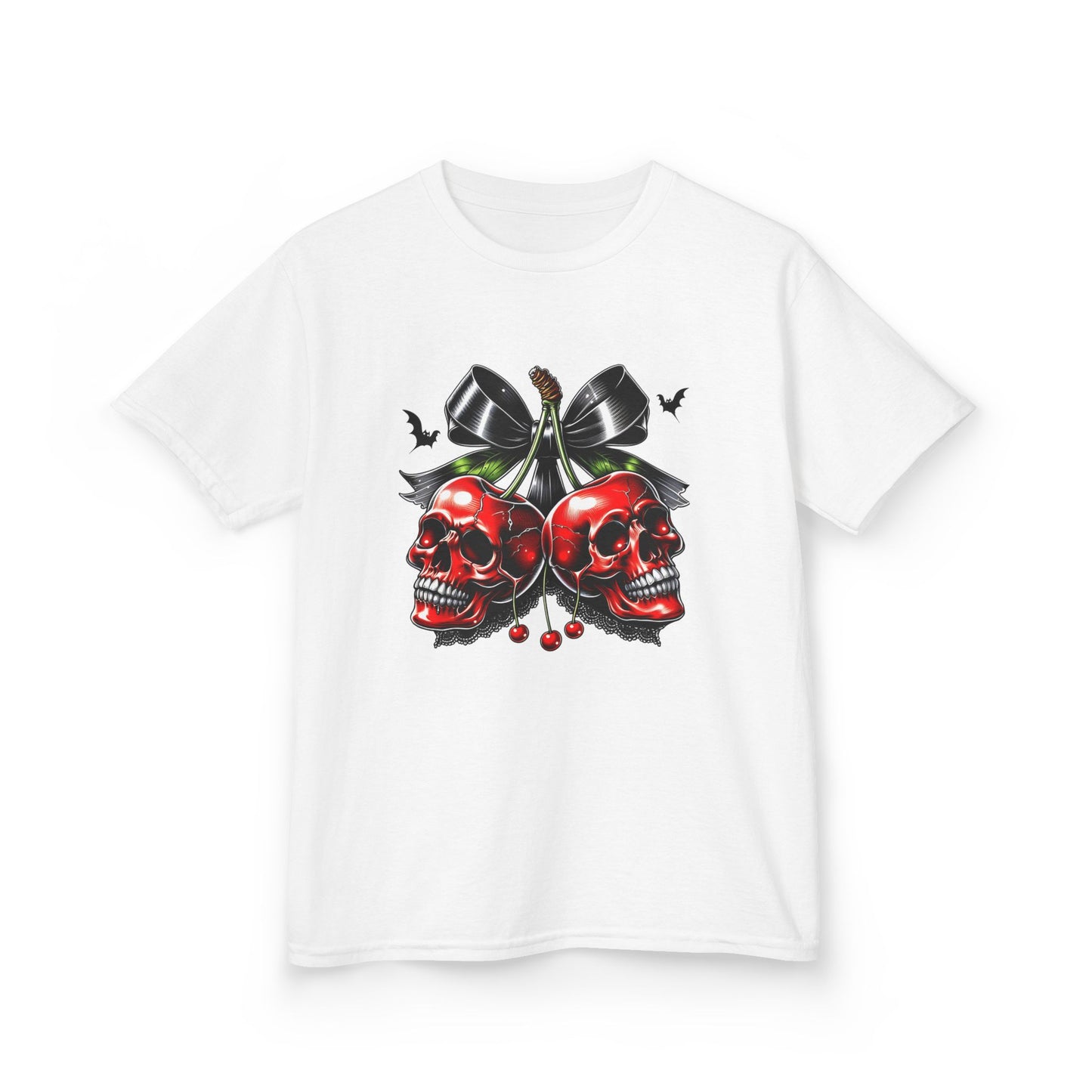 Kids Halloween Tee - Skeleton Cherries