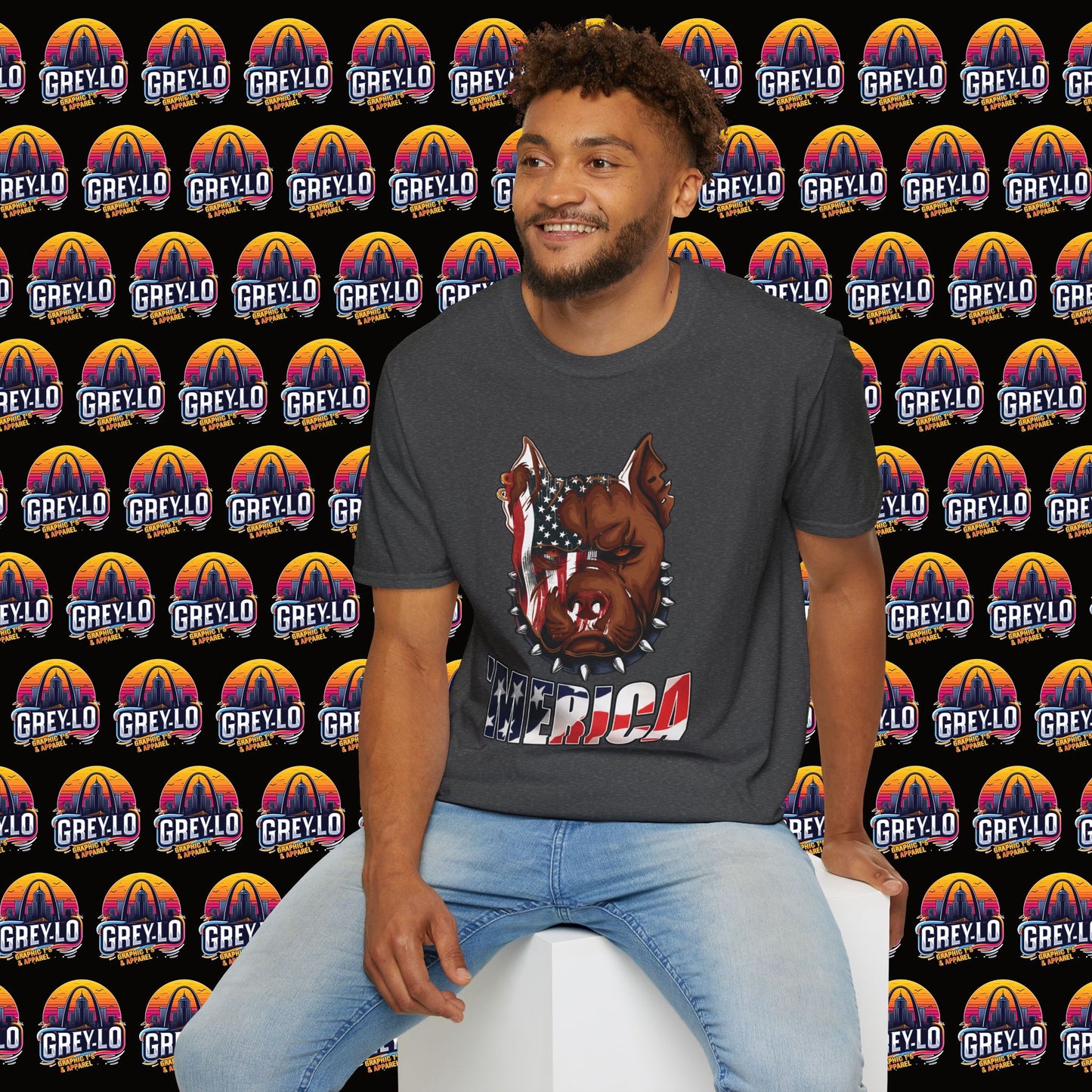 'Merica Bully Graphic T-shirt