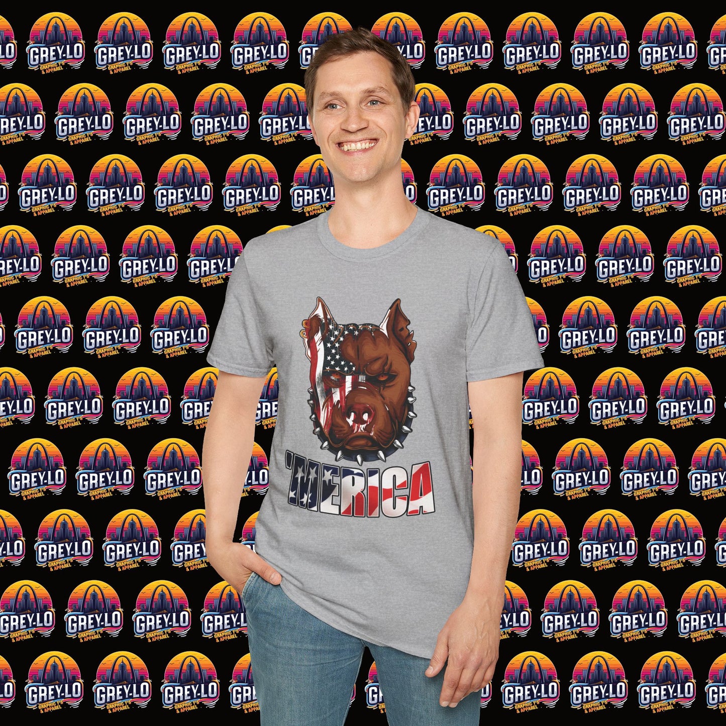 'Merica Bully Graphic T-shirt