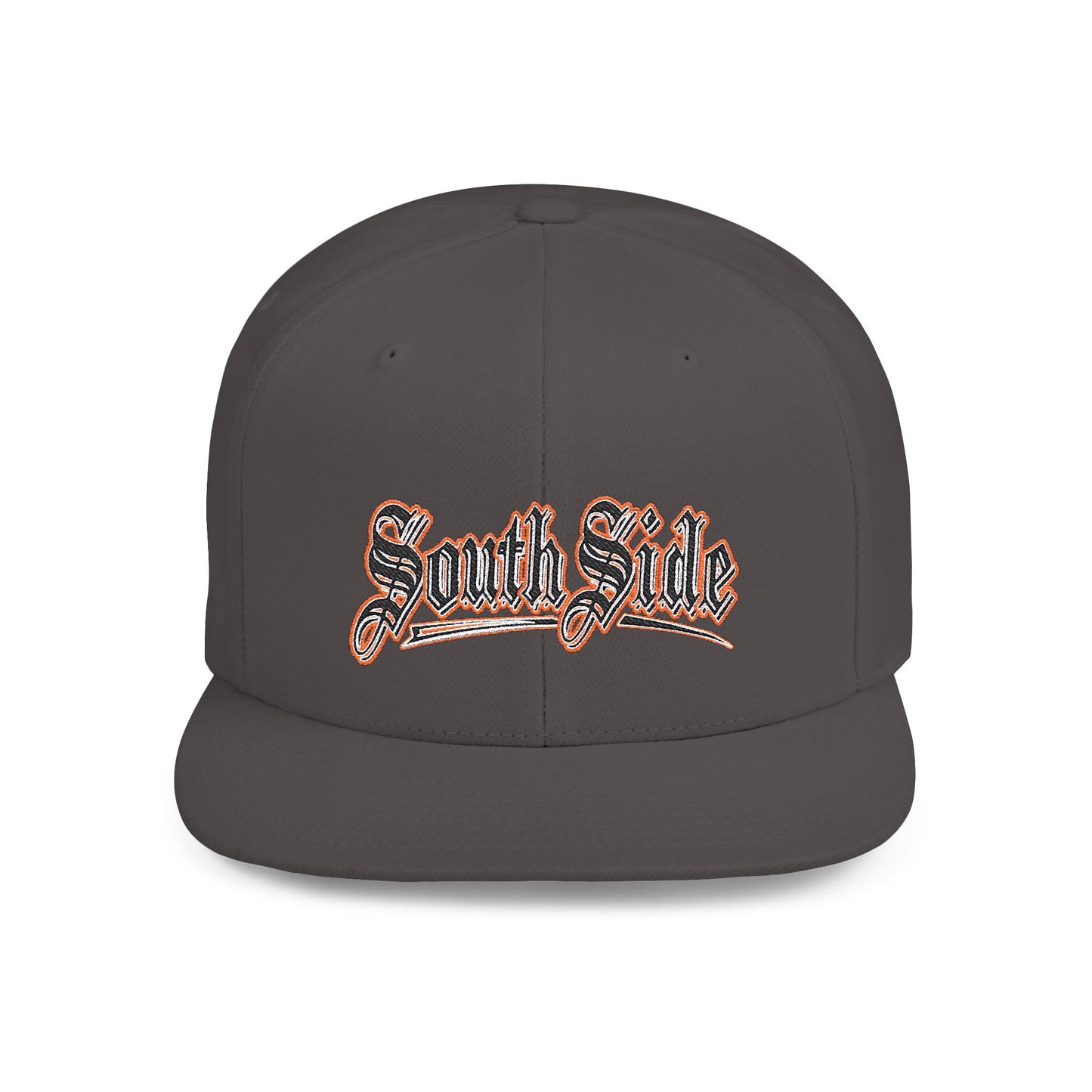 South Side Flat Bill Snapback Dark orange
