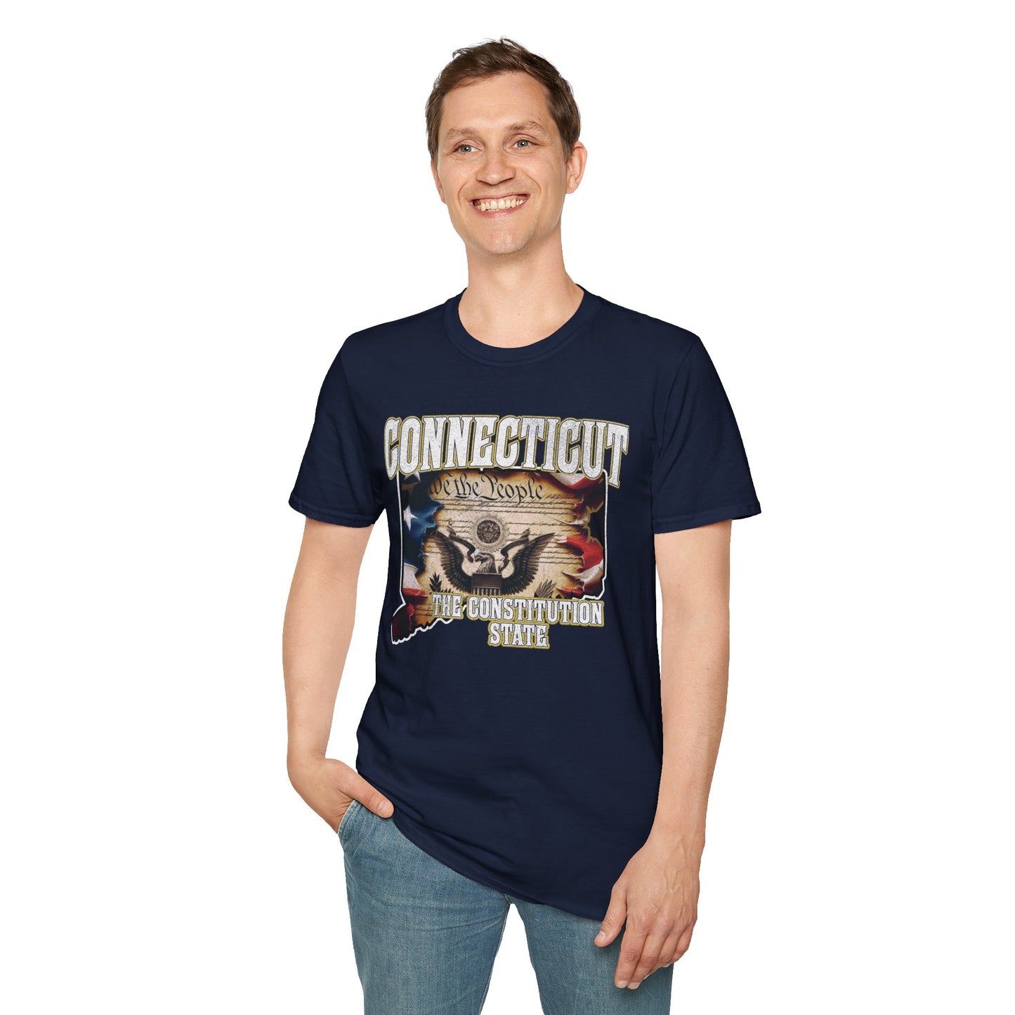 Connecticut The Constitution State Unisex Soft style T-Shirt