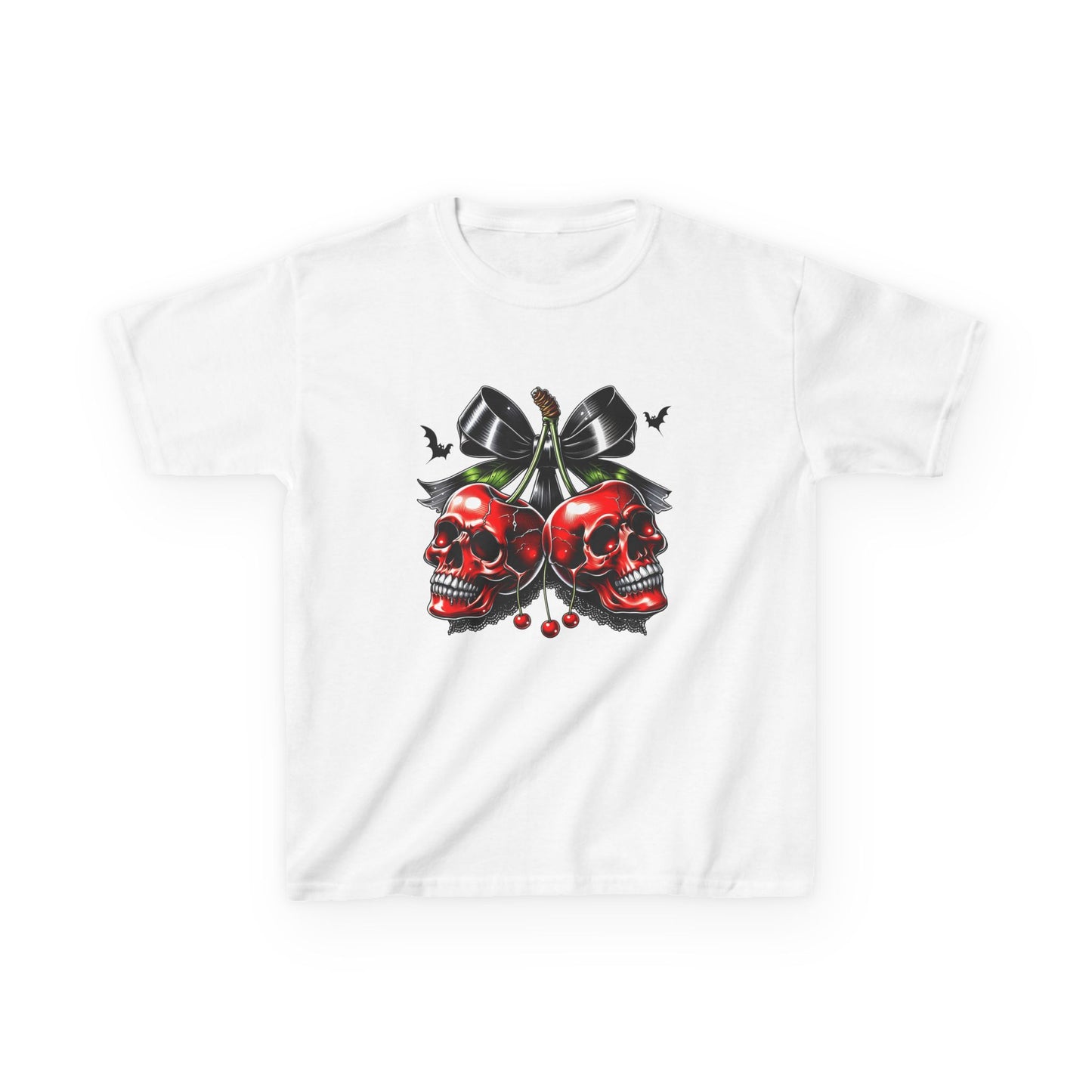 Kids Halloween Tee - Skeleton Cherries