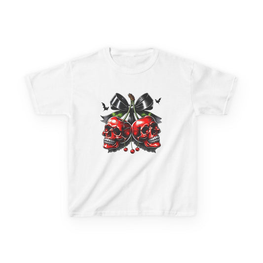 Kids Halloween Tee - Skeleton Cherries