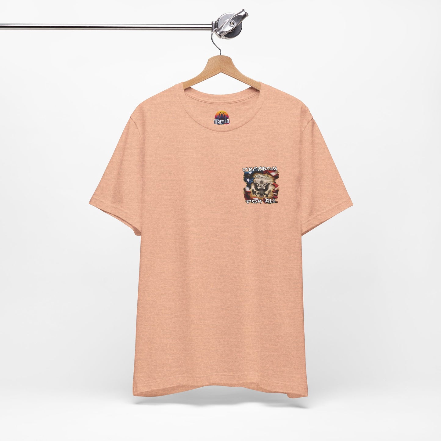 Freedom For All Unisex Tee - Bella Canvas Front & Back Print