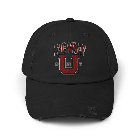 F-CAW-F U Distressed Cap