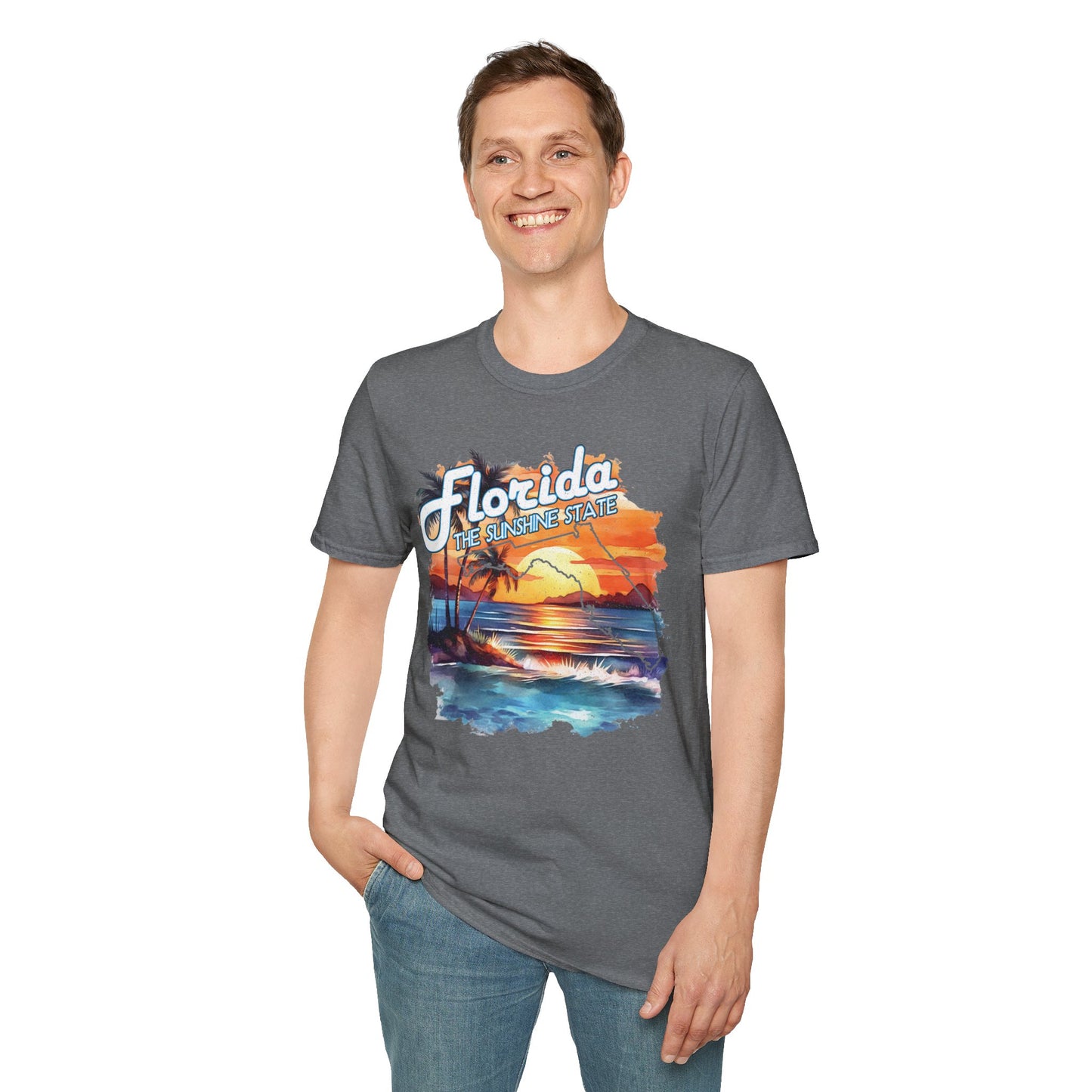 Florida Sunshine State T-Shirt - Unisex Softstyle
