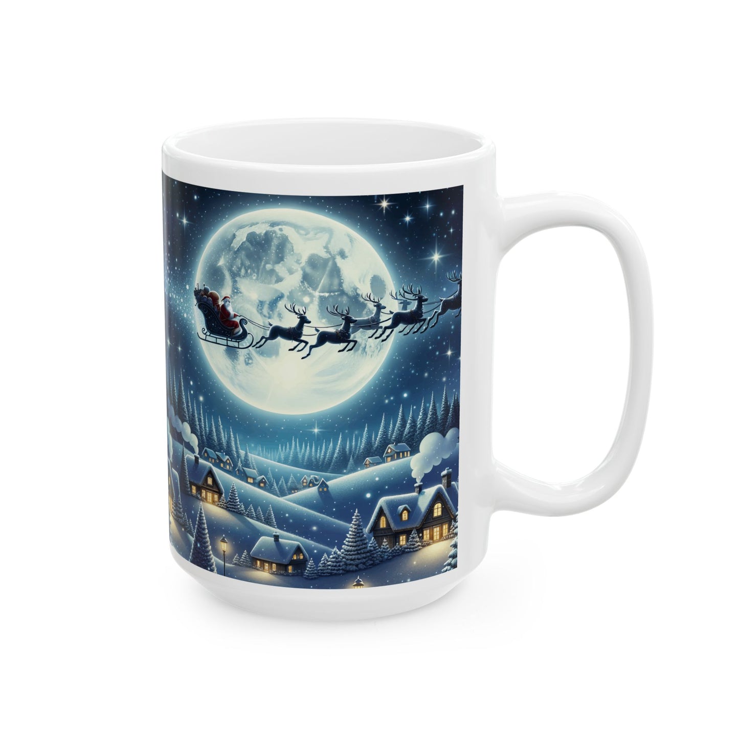 Moonlit Sleigh Ride Mug (11oz, 15oz) -Ceramic