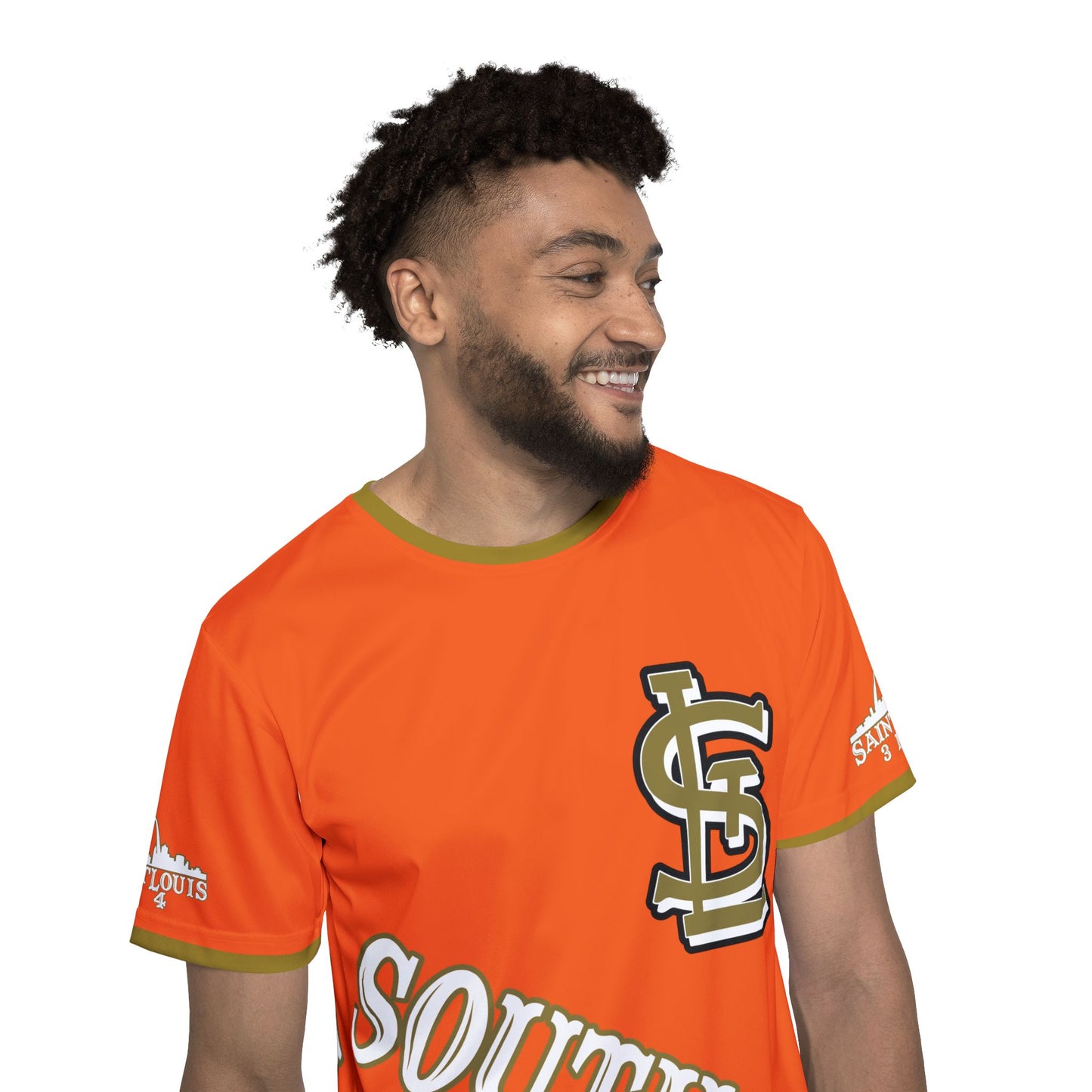Southside STL All Over Print Sport Jersey (Orange)– Gold Skyline Edition