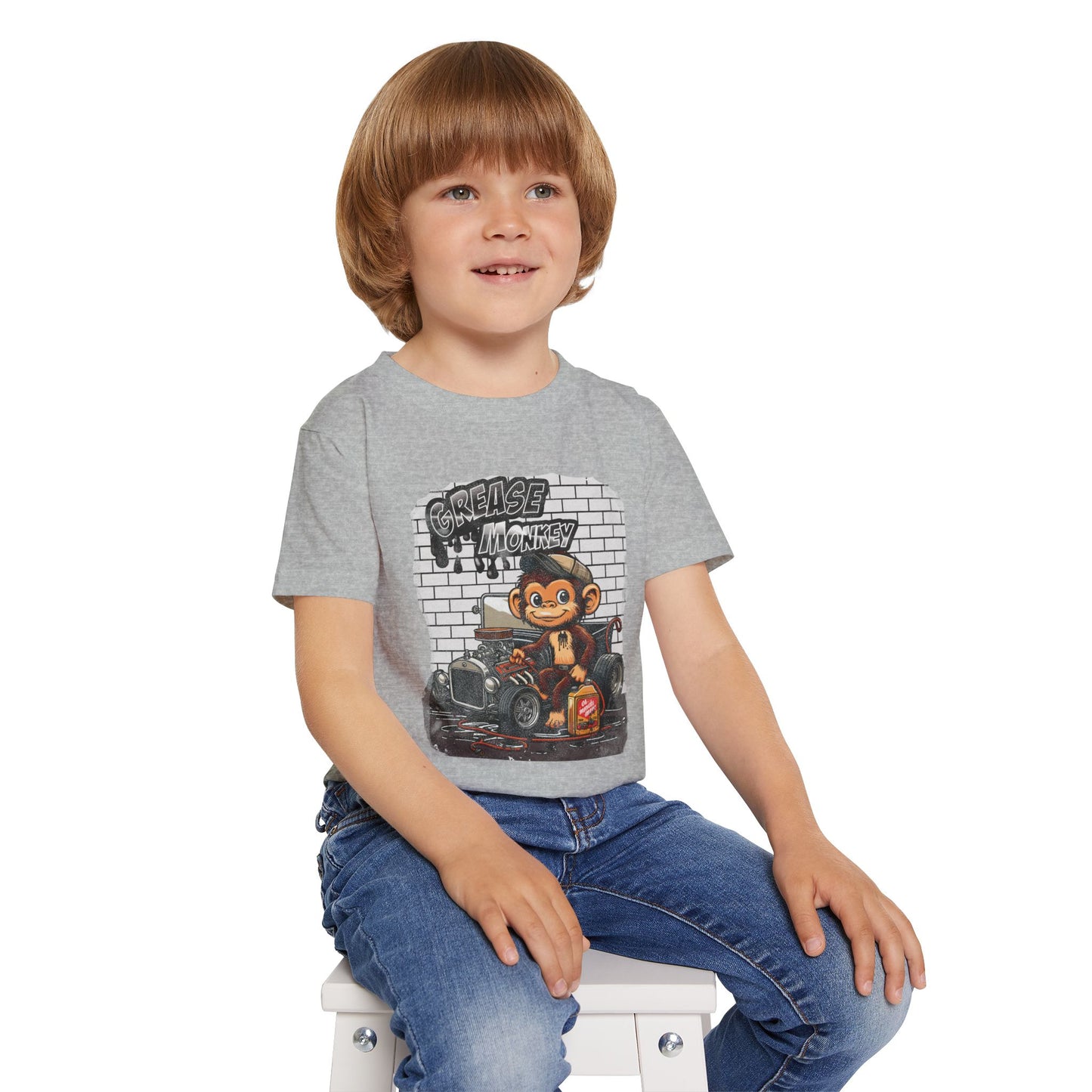 Toddler Graphic Tee - Grease Monkey Design