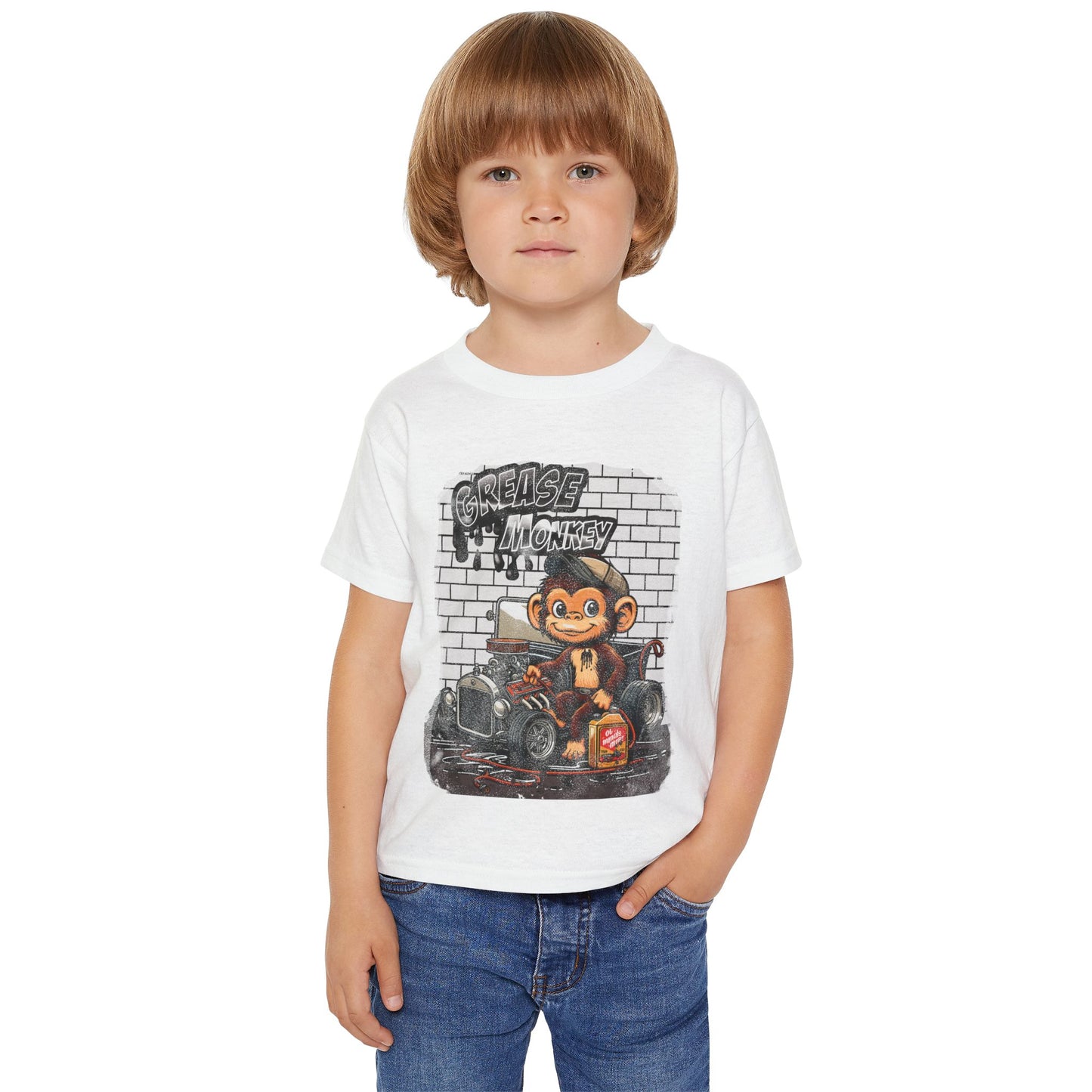 Toddler Graphic Tee - Grease Monkey Design