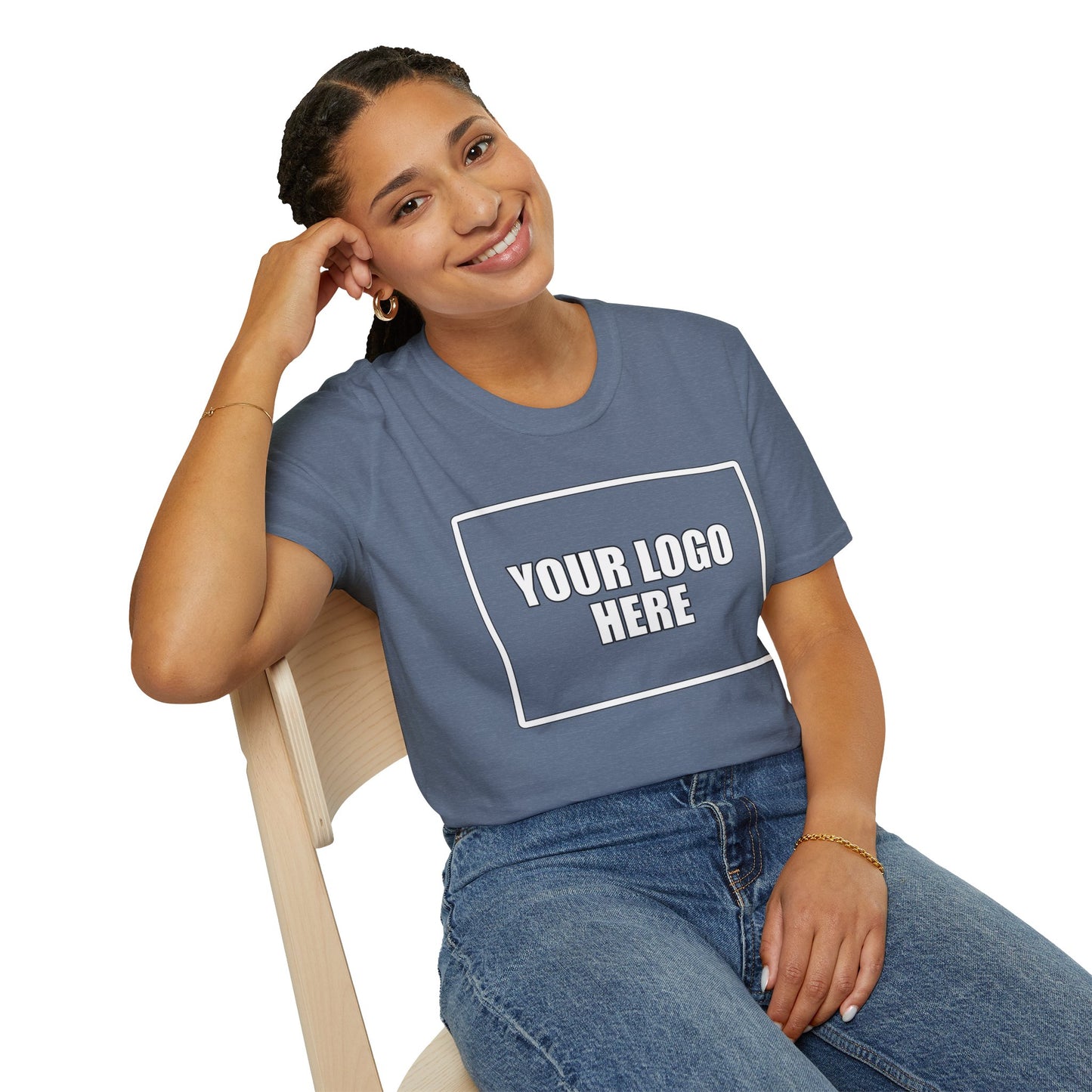 Full Front Logo Work T-Shirt