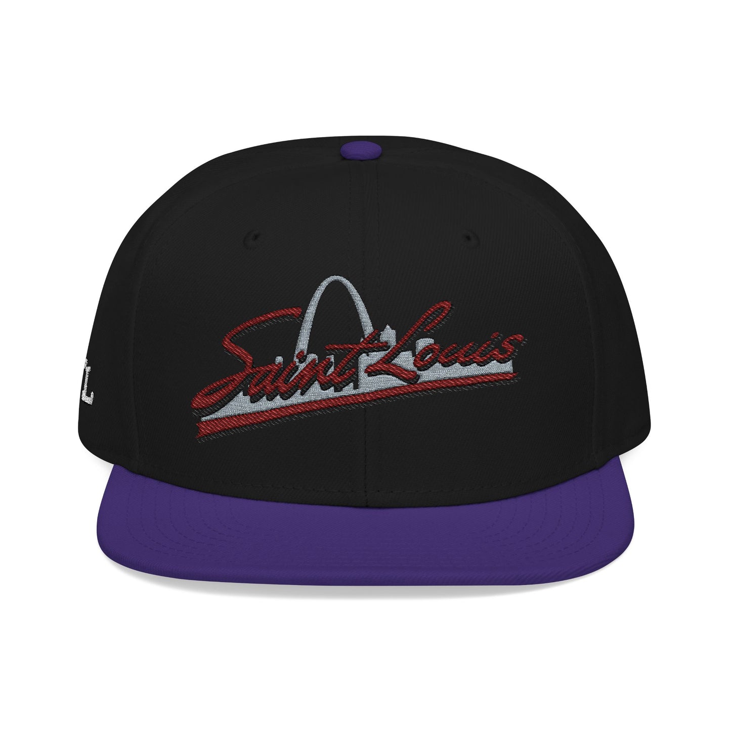Embroidered Snapback-Full Front Saint Louis Logo