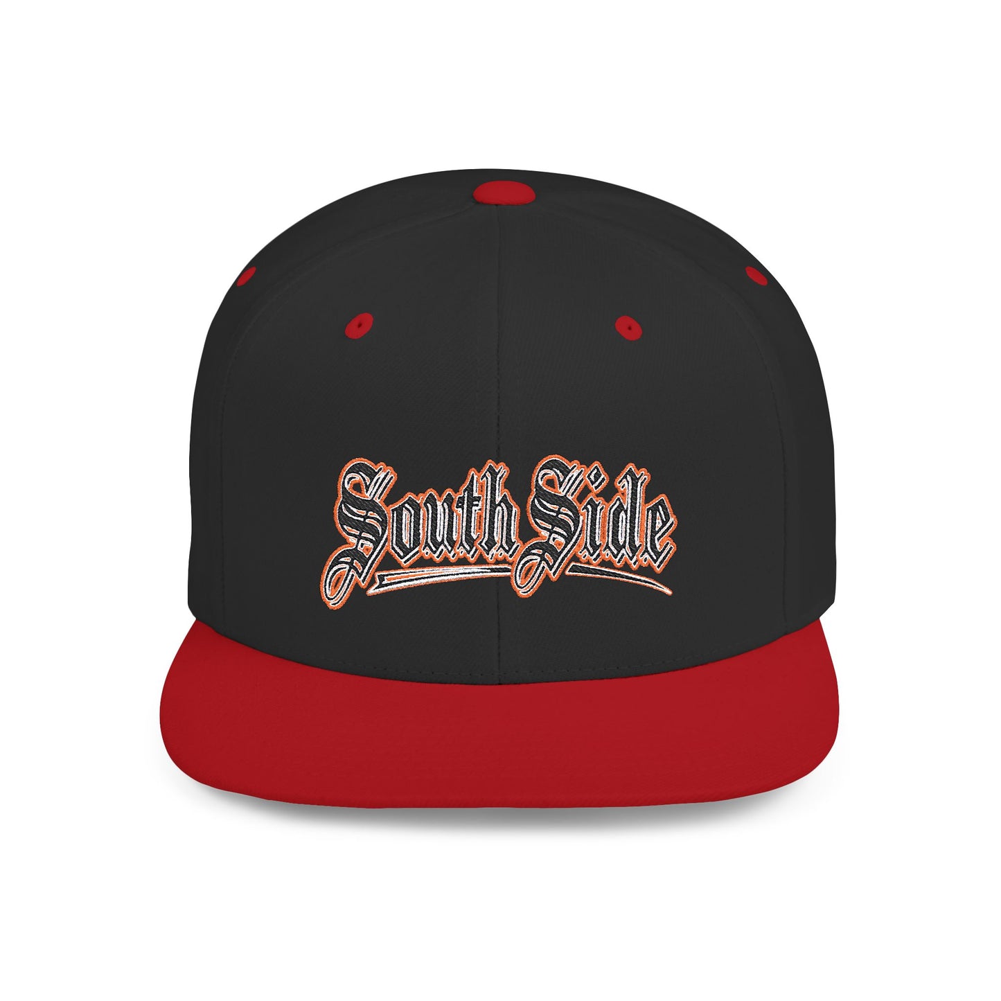 South Side Flat Bill Snapback Dark orange
