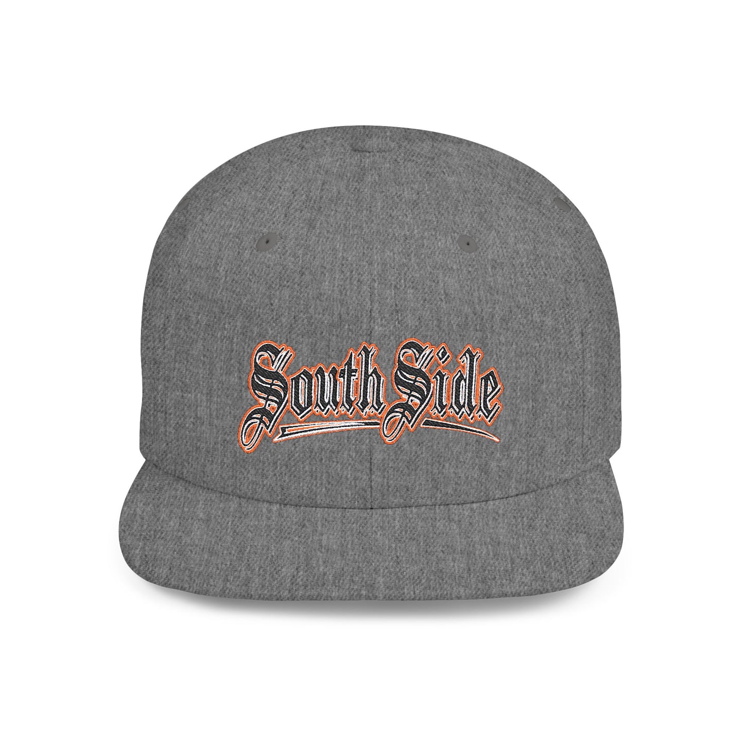 South Side Flat Bill Snapback Dark orange