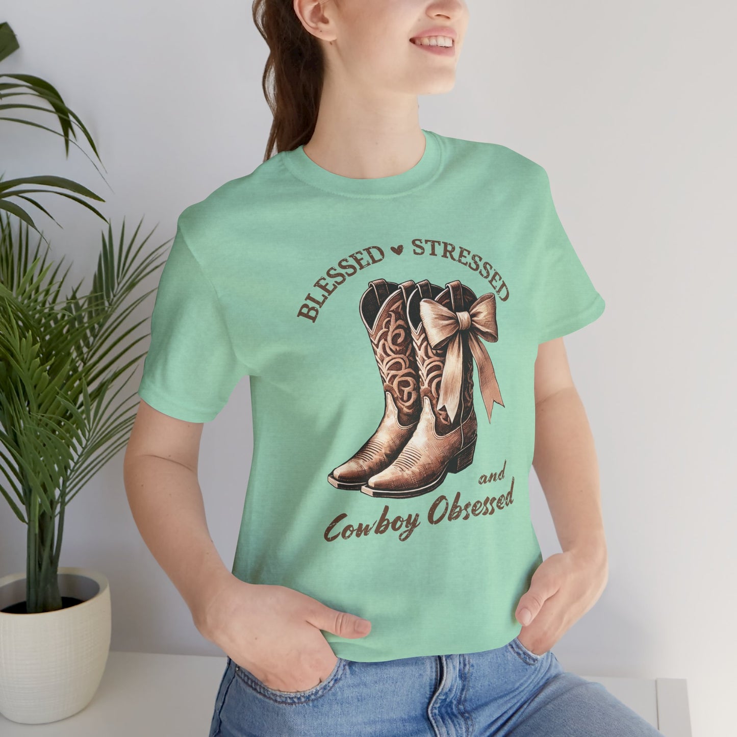Blessed Stressed & Cowboy Obsessed Tee