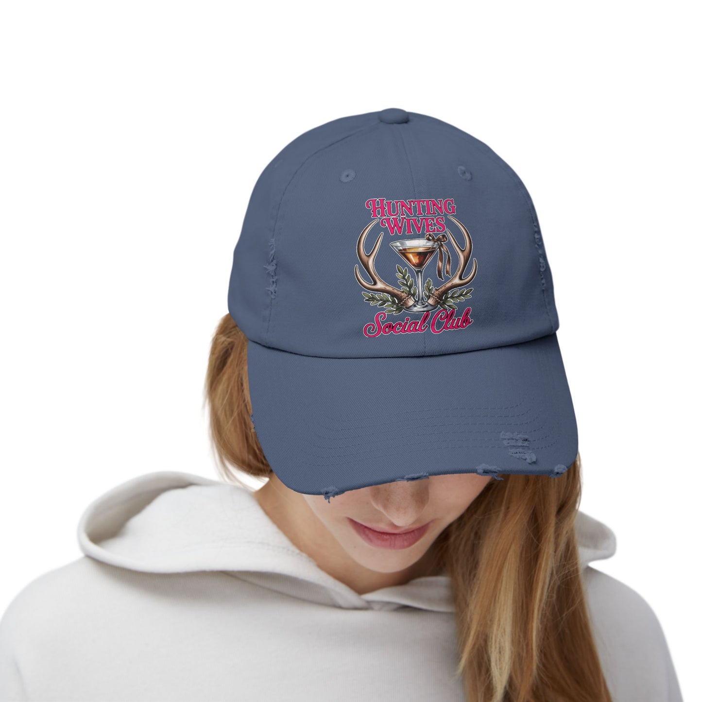 Distressed Cap- Hunting Wives Social Club