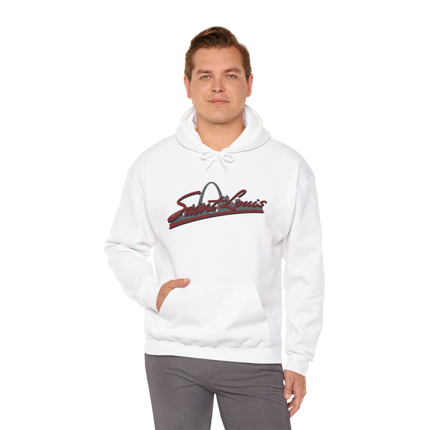 Unisex Hooded Sweatshirt with Saint Louis Graphic