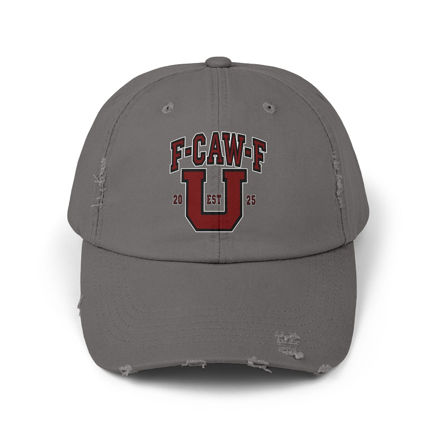 F-CAW-F U Distressed Cap
