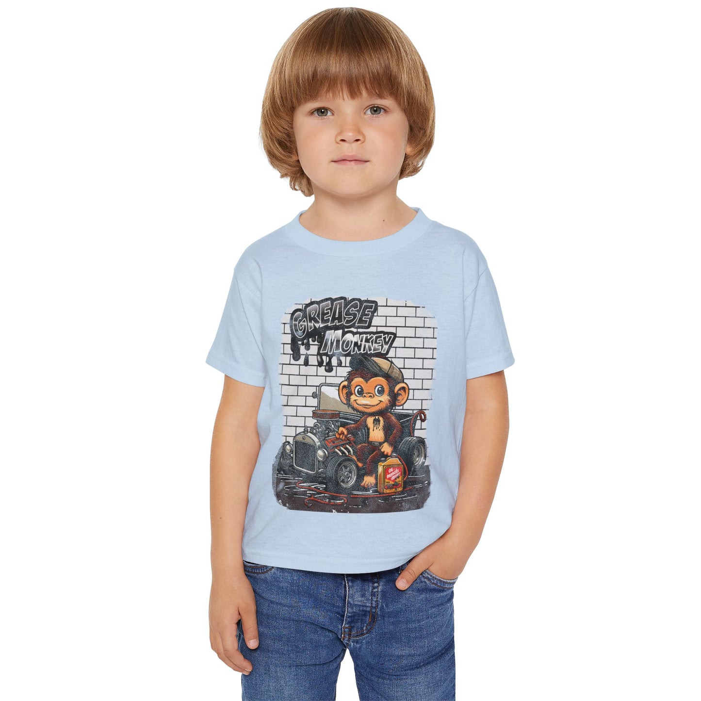 Toddler Graphic Tee - Grease Monkey Design