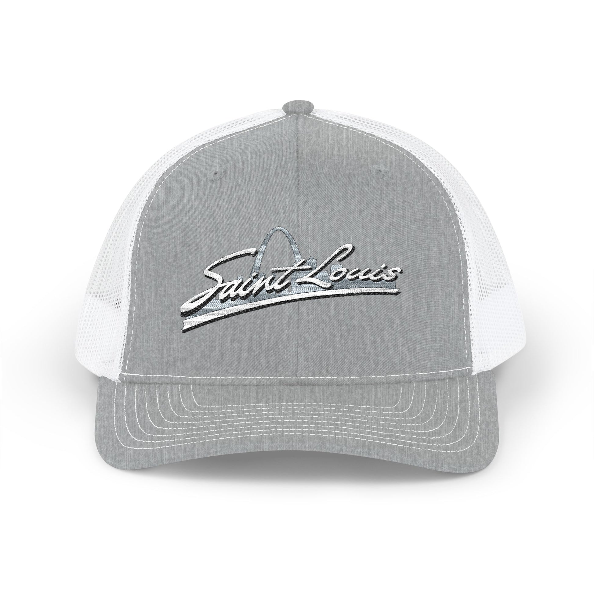 Embroidered Snapback Trucker Cap - Saint Louis Logo Printify