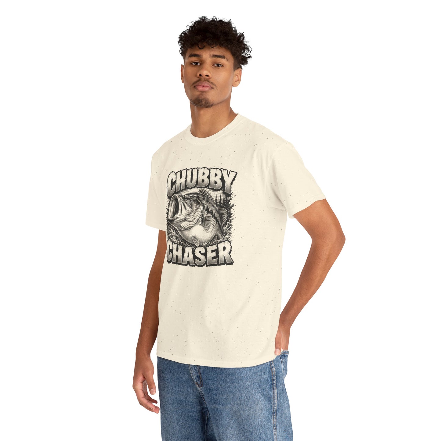 Fishing T-Shirt — "Chubby Chaser" Bass Graphic Tee