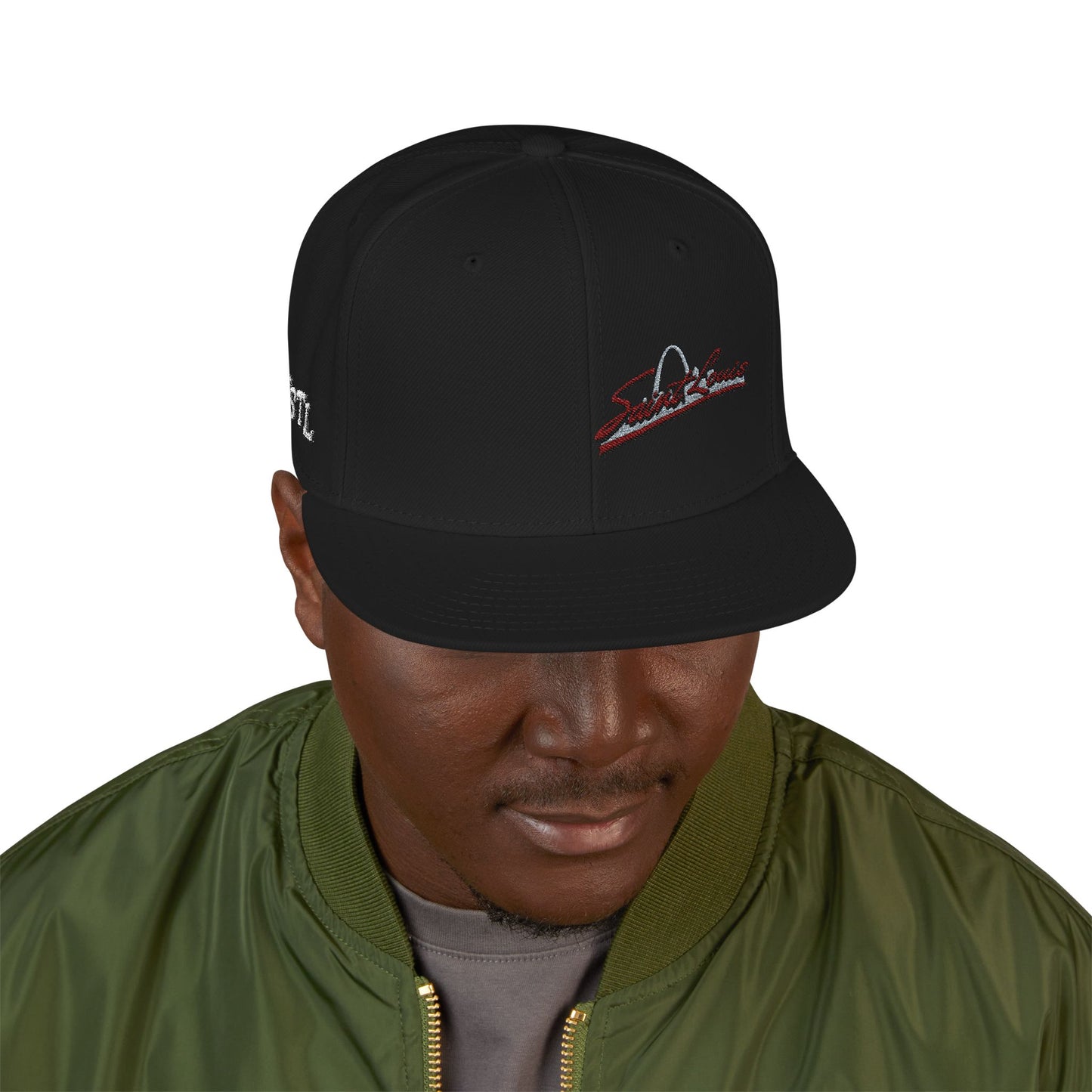 Embroidered Saint Louis Snapback Hat
