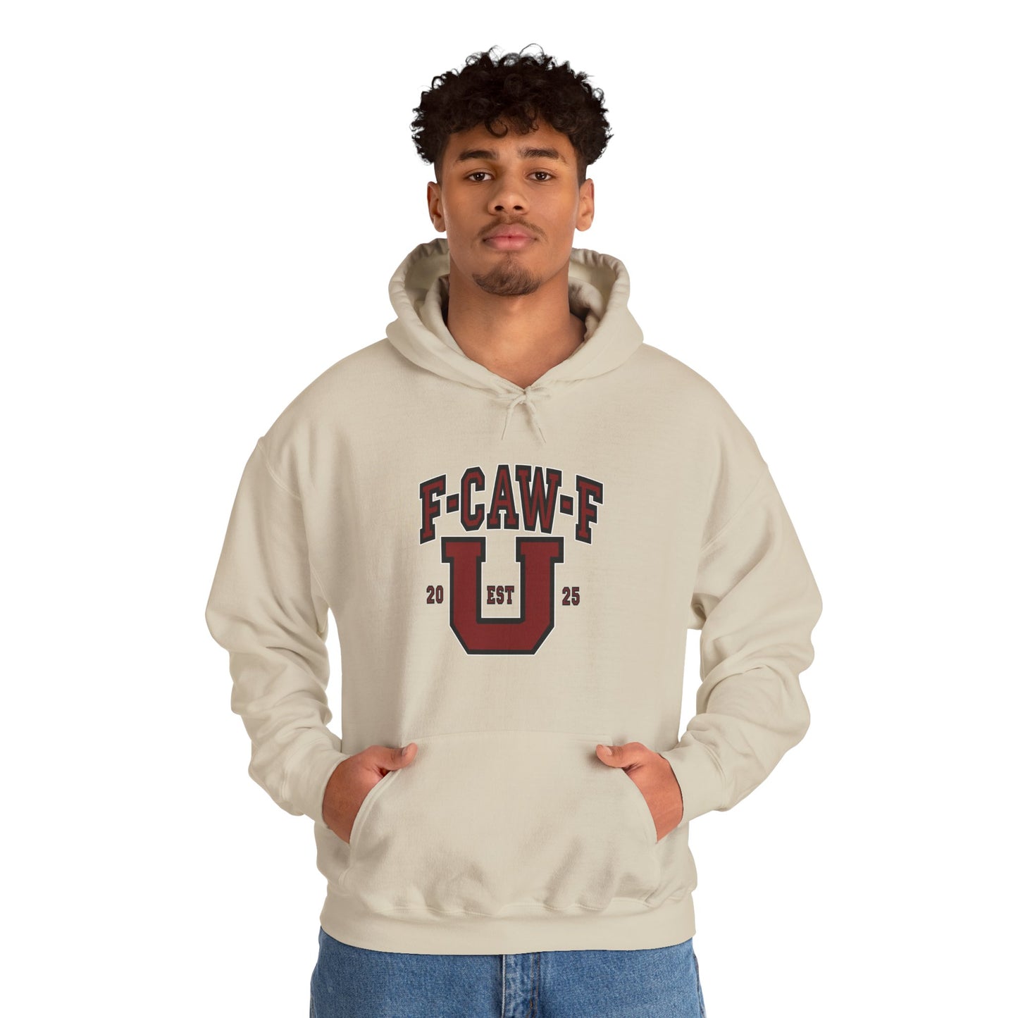 Unisex Heavy Blend™ Hooded Sweatshirt F-CAW-F U Front ChestDesign Printify